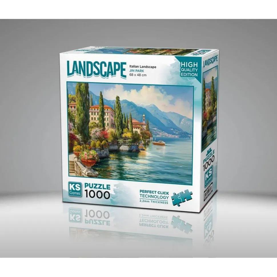 Puzzle 1000 pièces : Paysage Italien - Ks Games