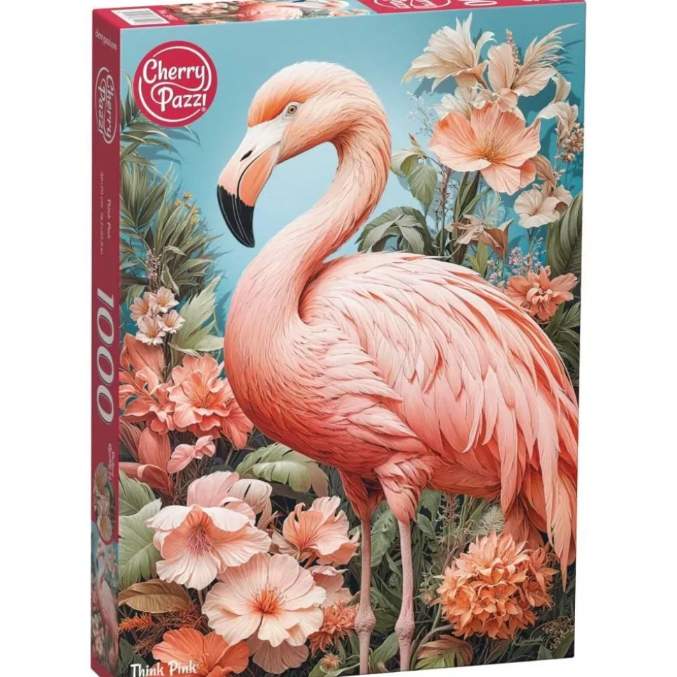 Puzzle 1000 pièces : Pense Rose - CherryPazzi