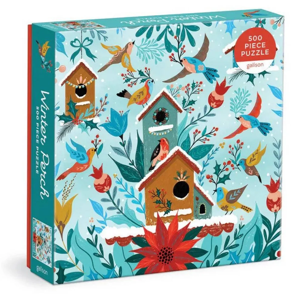 Puzzle 500 pièces : Perchoir d'hiver - Galison