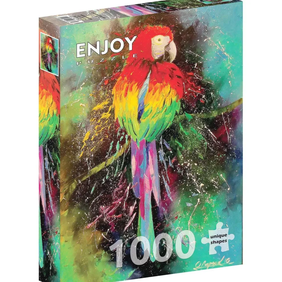 Puzzle 1000 Pièces : Perroquet coloré - EnjoyPuzzle