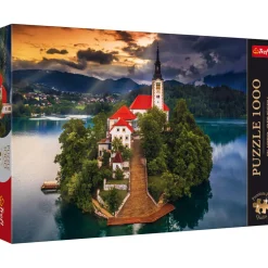 Puzzle 1000 pièces : Photo Odyssée : Lac de Bled, Slovénie - Trefl