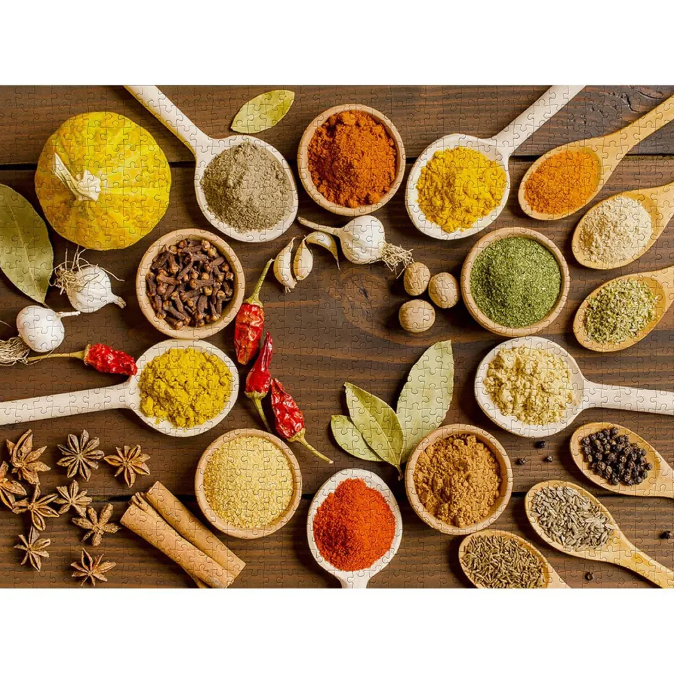 Puzzle 1000 Pièces : Épices indiennes - EnjoyPuzzle