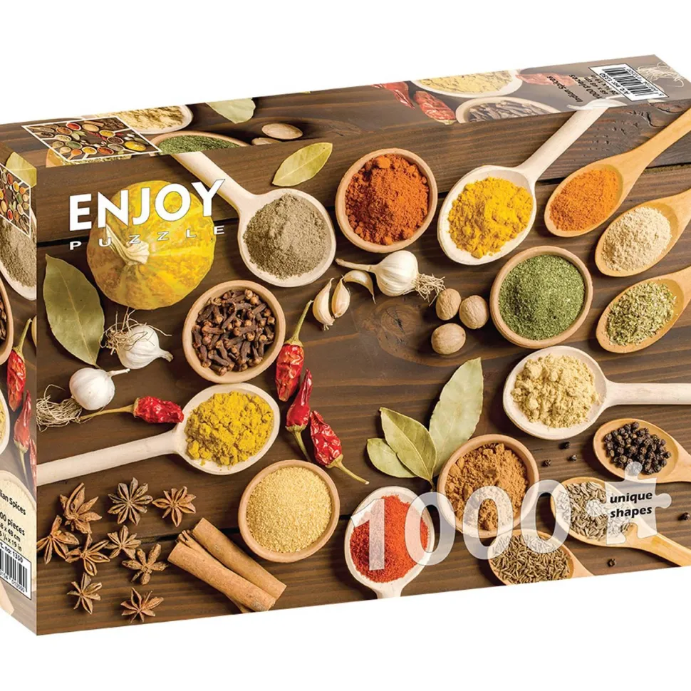 Puzzle 1000 Pièces : Épices indiennes - EnjoyPuzzle