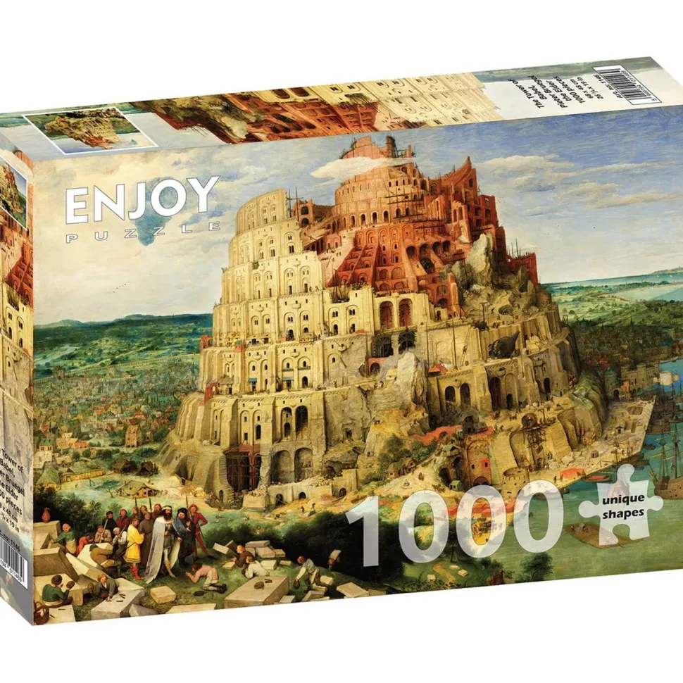 Puzzle 1000 Pièces : Pieter Bruegel - La Tour de Babel - EnjoyPuzzle