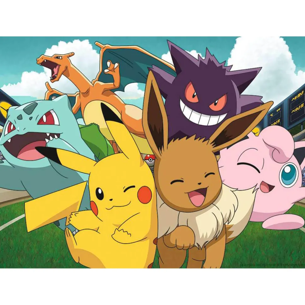 Puzzle 100 pièces : Pikachu et les Pokémon - Nathan