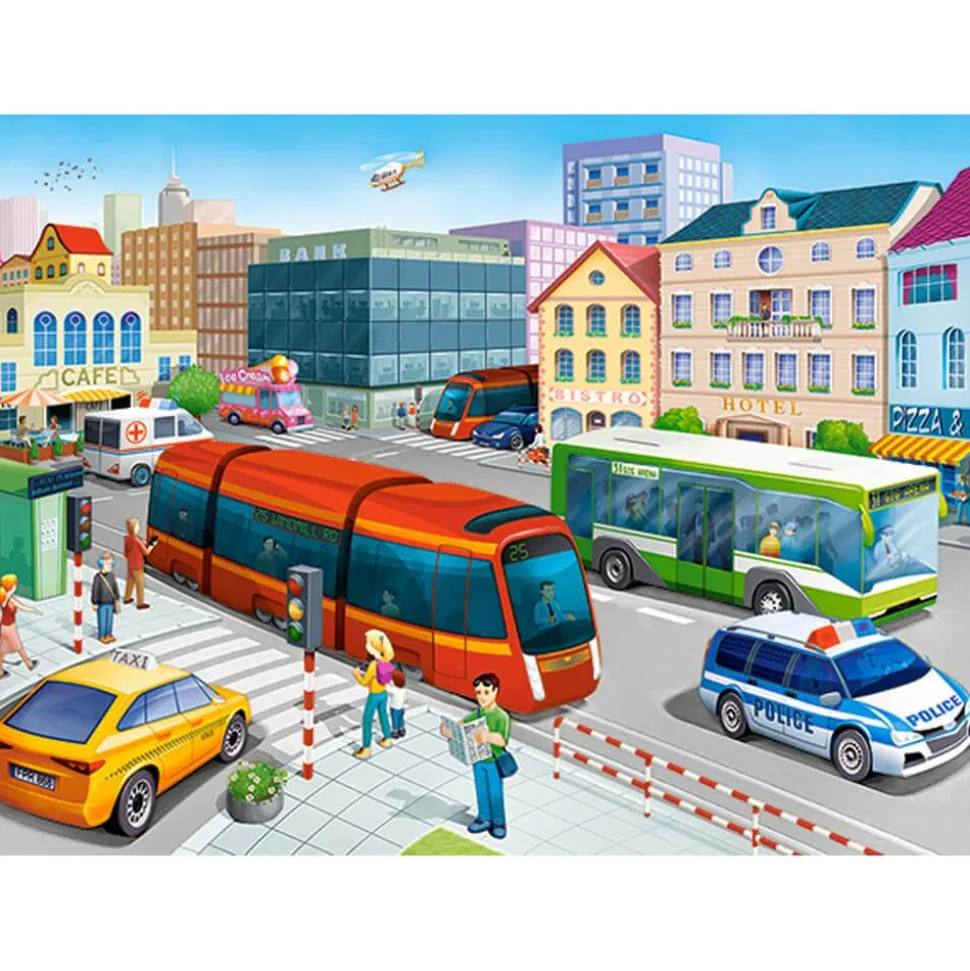 Puzzle 100 pièces : Place de la Ville - Castorland