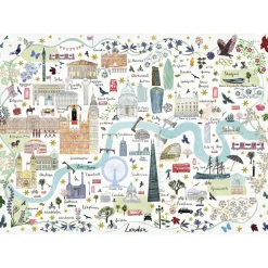 Puzzle 1000 pièces : Plan de Londres - Gibsons