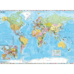 Puzzle 1500 pièces : Planisphère (en allemand) - Schmidt