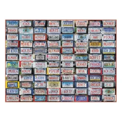 Puzzle 1000 pièces : Plaques d'immatriculation Nantucket - Galison