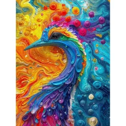 Puzzle 1000 pièces : Plumes de marbre - EnjoyPuzzle