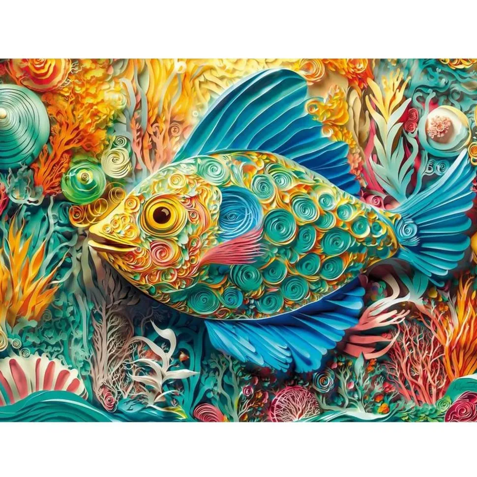 Puzzle 1000 pièces : Poisson à quilles - CherryPazzi