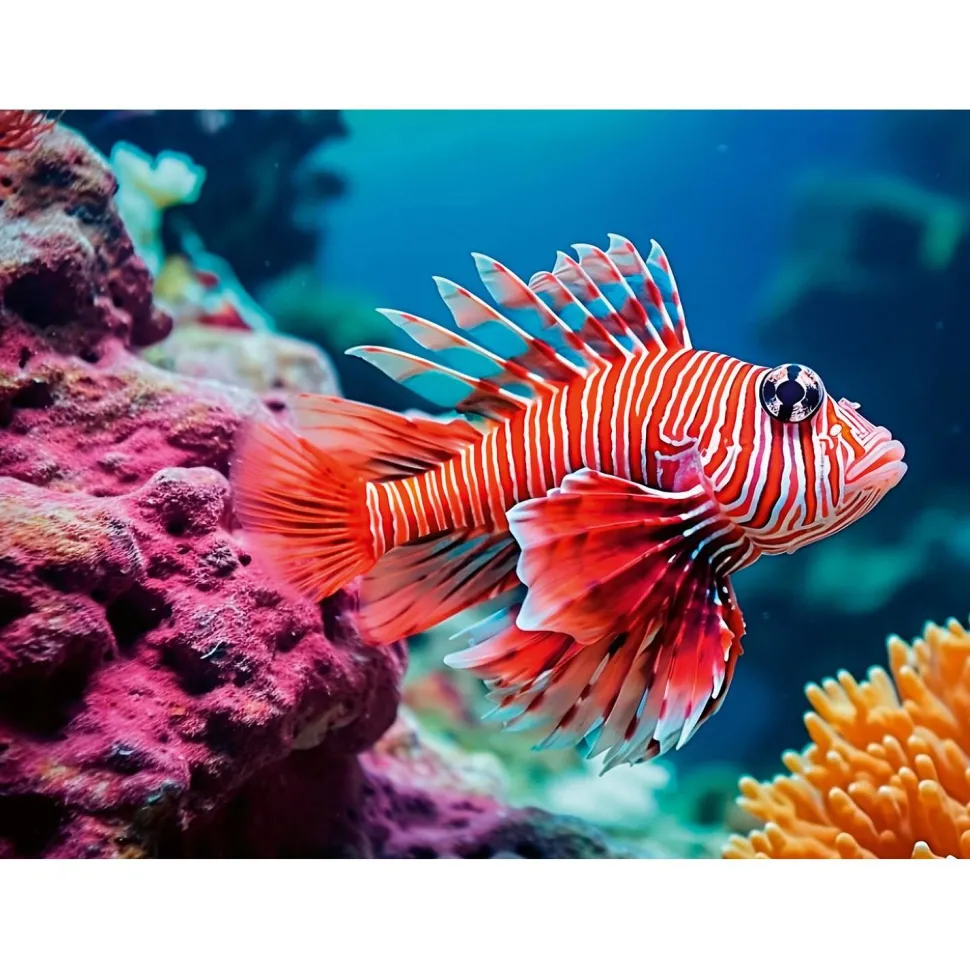 Puzzle 500 pièces : Poisson-lion - Ravensburger