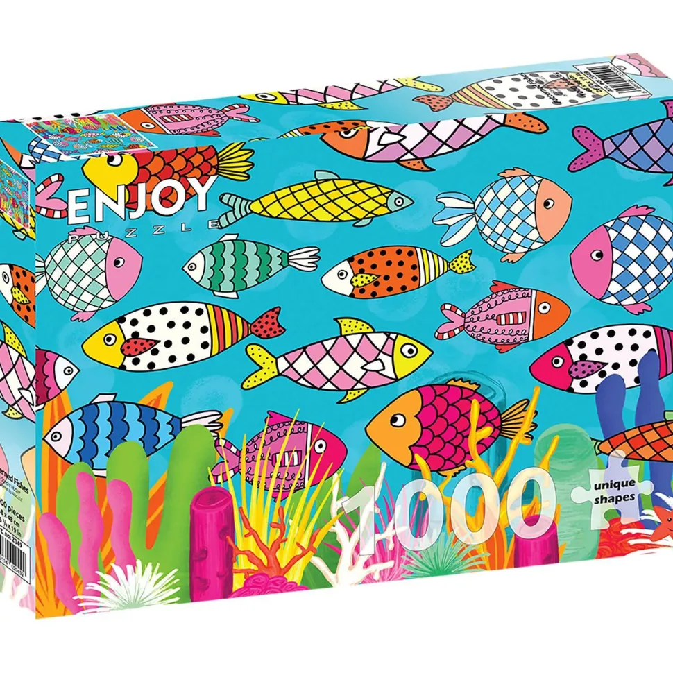 Puzzle 1000 Pièces : Poissons à motifs - EnjoyPuzzle