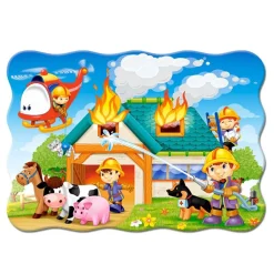 Puzzle 30 pièces : Pompiers en action - Castorland