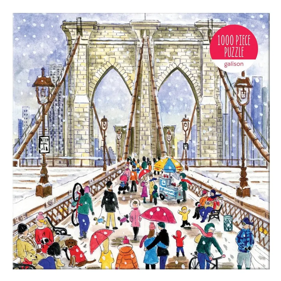 Puzzle 1000 pièces : Pont de Brooklyn, Michael Storrings - Galison