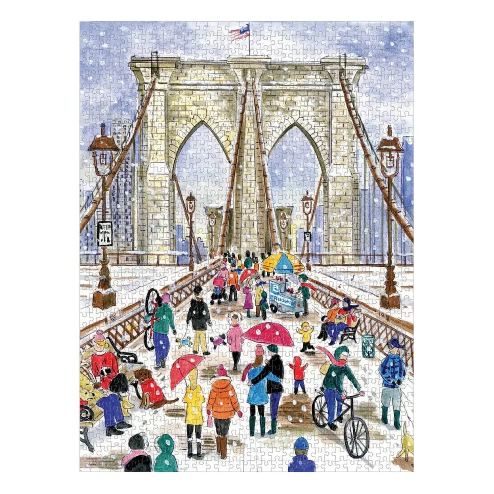 Puzzle 1000 pièces : Pont de Brooklyn, Michael Storrings - Galison