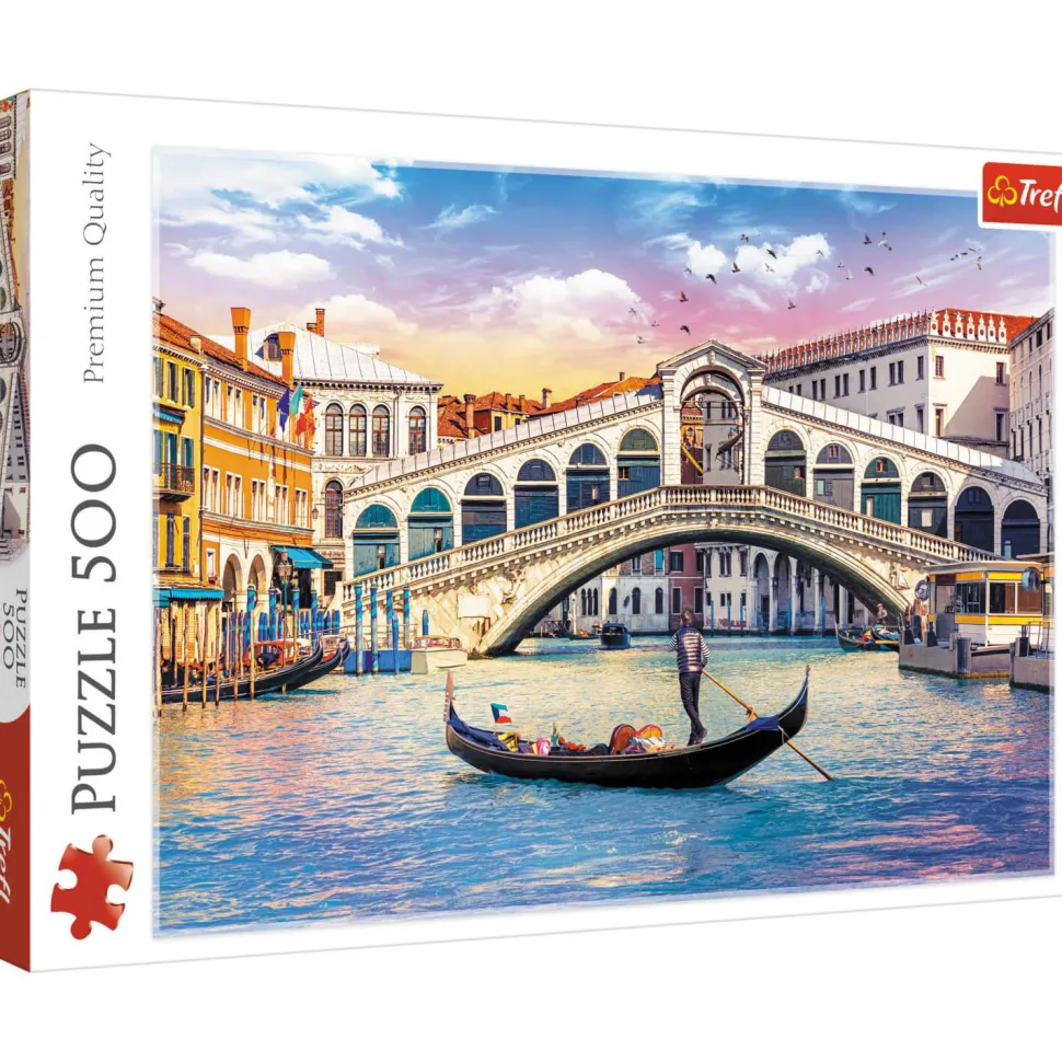 Puzzle 500 pièces : Pont du Rialto, Venise - Trefl