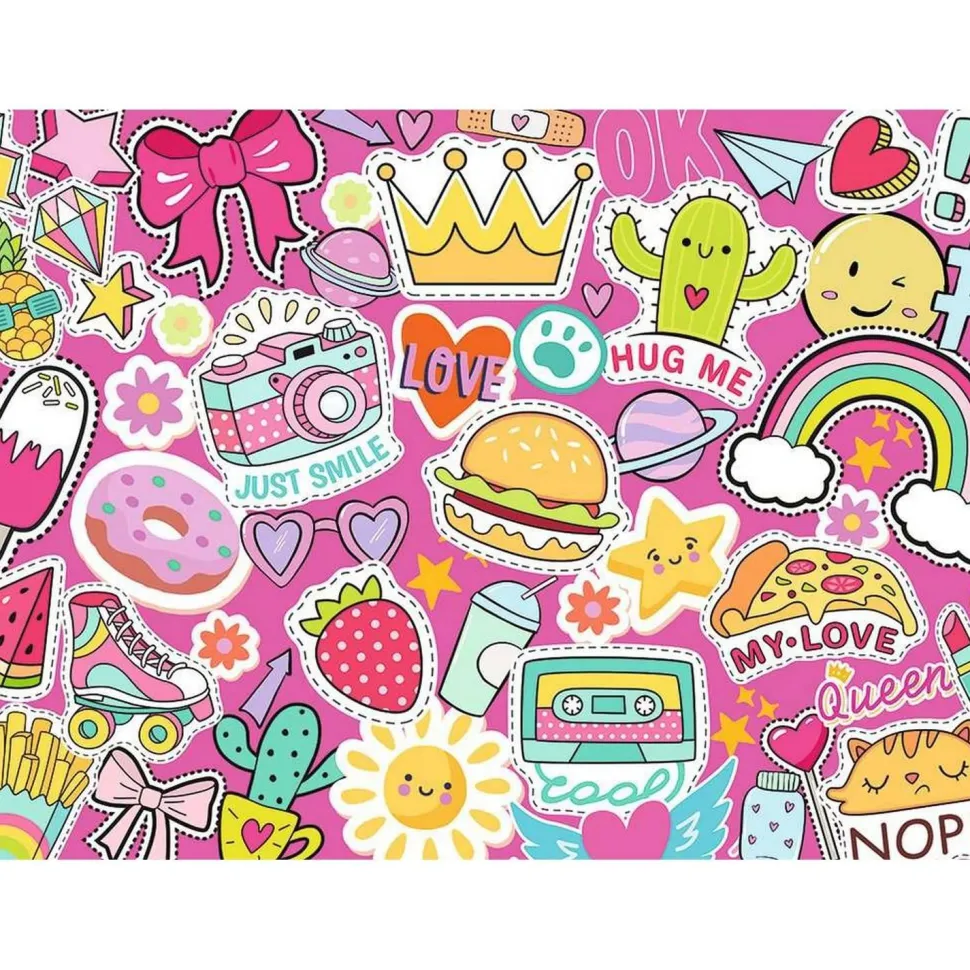 Puzzle 150 pièces : Pop, Fun & Stickers - Nathan