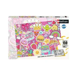 Puzzle 150 pièces : Pop, Fun & Stickers - Nathan