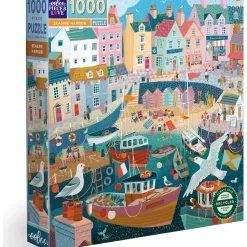 Puzzle 1000 pièces : Port de bord de mer - Eeboo