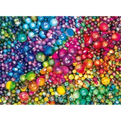 Puzzle 1000 pièces + poster : Colorboom : Marbres - Clementoni