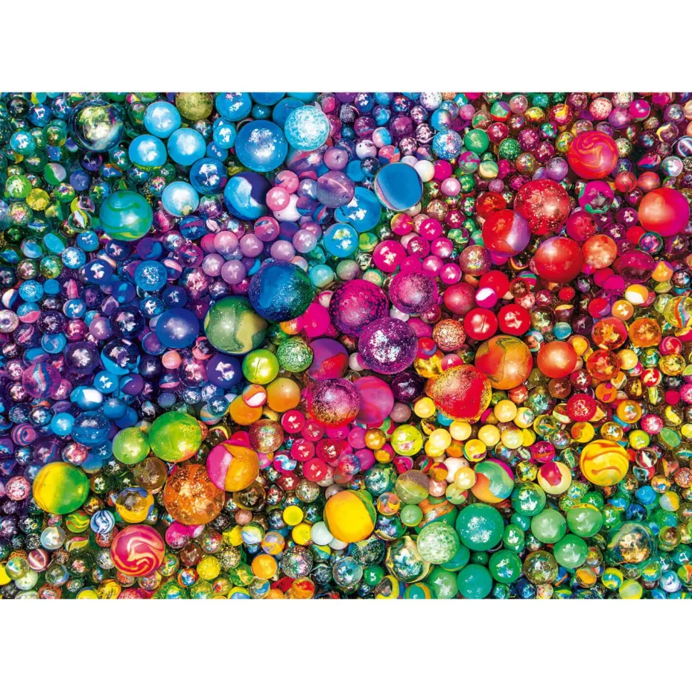 Puzzle 1000 pièces + poster : Colorboom : Marbres - Clementoni
