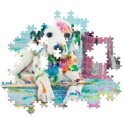 Puzzle 500 pièces + poster : Dalmatien rigolo - Clementoni