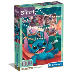 Puzzle 1000 pièces + Poster : Disney : Stitch - Clementoni