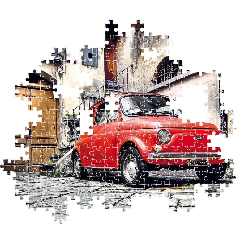 Puzzle 500 pièces + poster : Fiat 500 - Clementoni