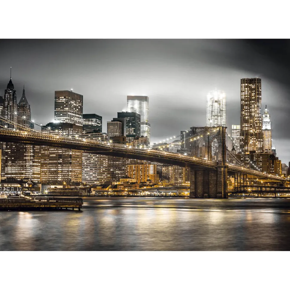 Puzzle 1000 pièces + poster : Horizon de New York - Clementoni