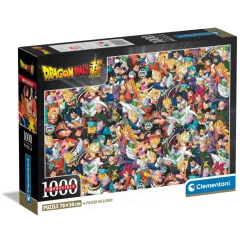 Puzzle 1000 pièces + poster : Impossible : Dragon Ball - Clementoni