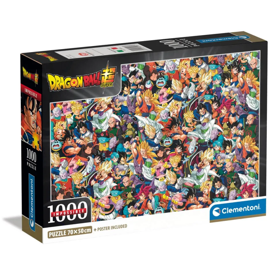 Puzzle 1000 pièces + poster : Impossible : Dragon Ball - Clementoni