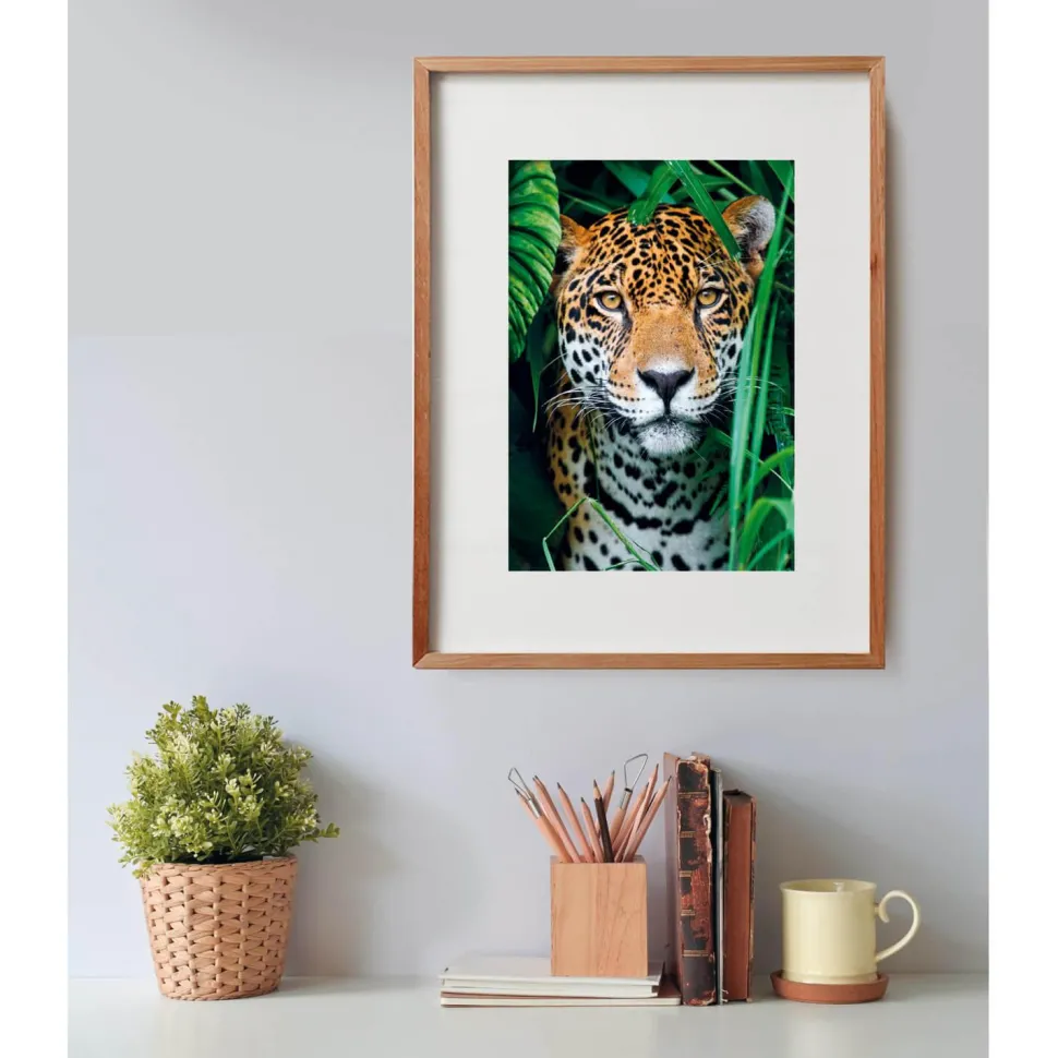 Puzzle 500 pièces + poster : Jaguar dans la jungle - Clementoni