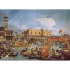 Puzzle 1000 pièces + poster : Le Retour de Bucentor, Canaletto - Clementoni