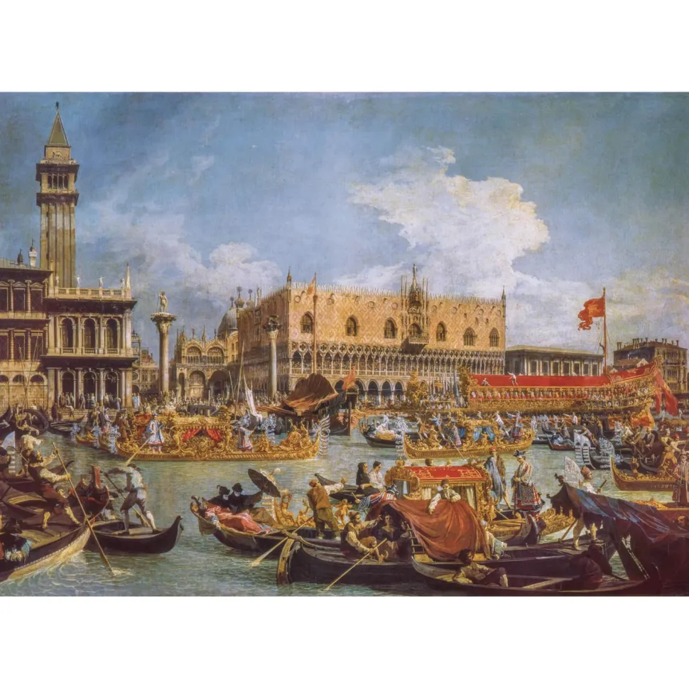 Puzzle 1000 pièces + poster : Le Retour de Bucentor, Canaletto - Clementoni