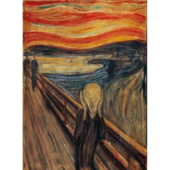 Puzzle 1000 pièces + poster : Le Cri , Munch - Clementoni