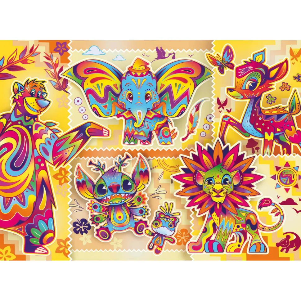 Puzzle 1000 pièces + poster : Les Classiques Disney - Clementoni