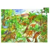 Puzzle 100 pièces - Poster et livret : Découverte dinosaures - Djeco