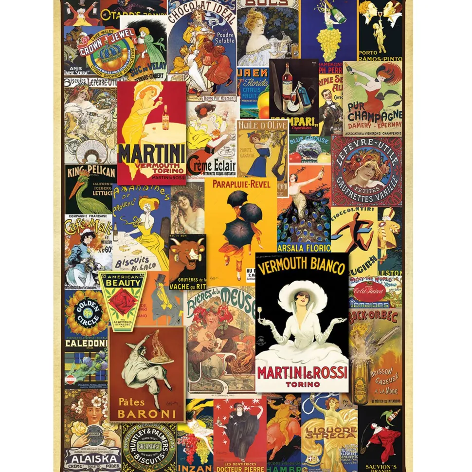 Puzzle 1000 pièces : Posters Vintage - Eurographics