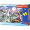 Puzzle 120 pièces : Princesse et sa Licorne - Castorland