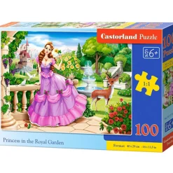 Puzzle 100 pièces : Princesse dans le jardin royal - Castorland