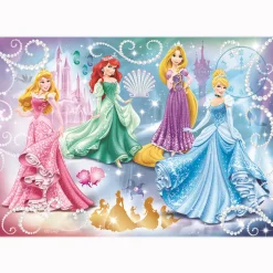 Puzzle 100 pièces : Princesses étincellantes - Nathan