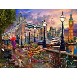 Puzzle 1000 pièces : Promenade à Londres - Vermont Christmas Company