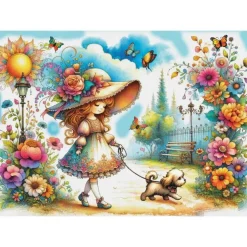 Puzzle 1000 pièces : PROMENADE DANS LE TEMPS - JaCaRou