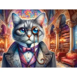 Puzzle 1000 pièces : PURRFECTION GOTHIQUE - JaCaRou