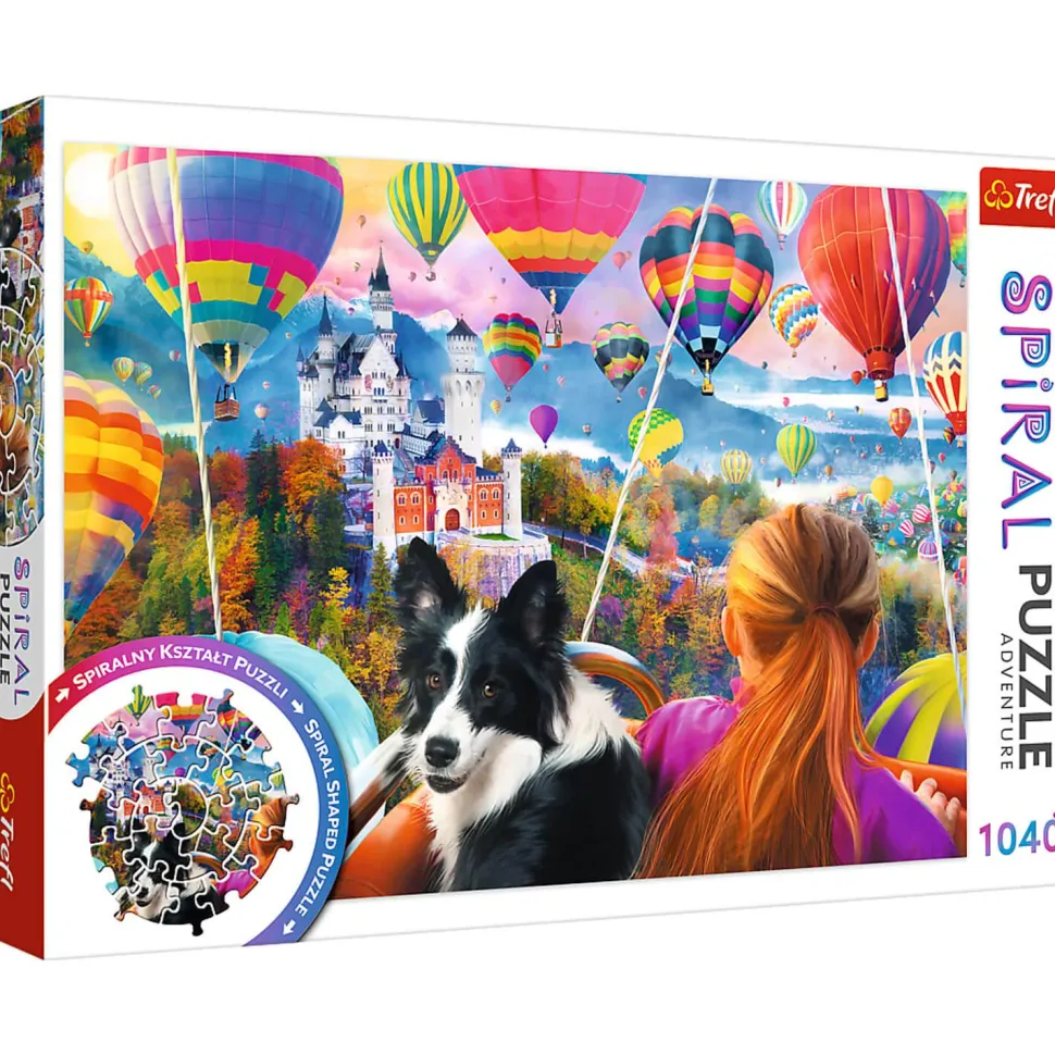 Puzzle 1040 pièces : Puzzle Spirale - Festival des Ballons - Trefl