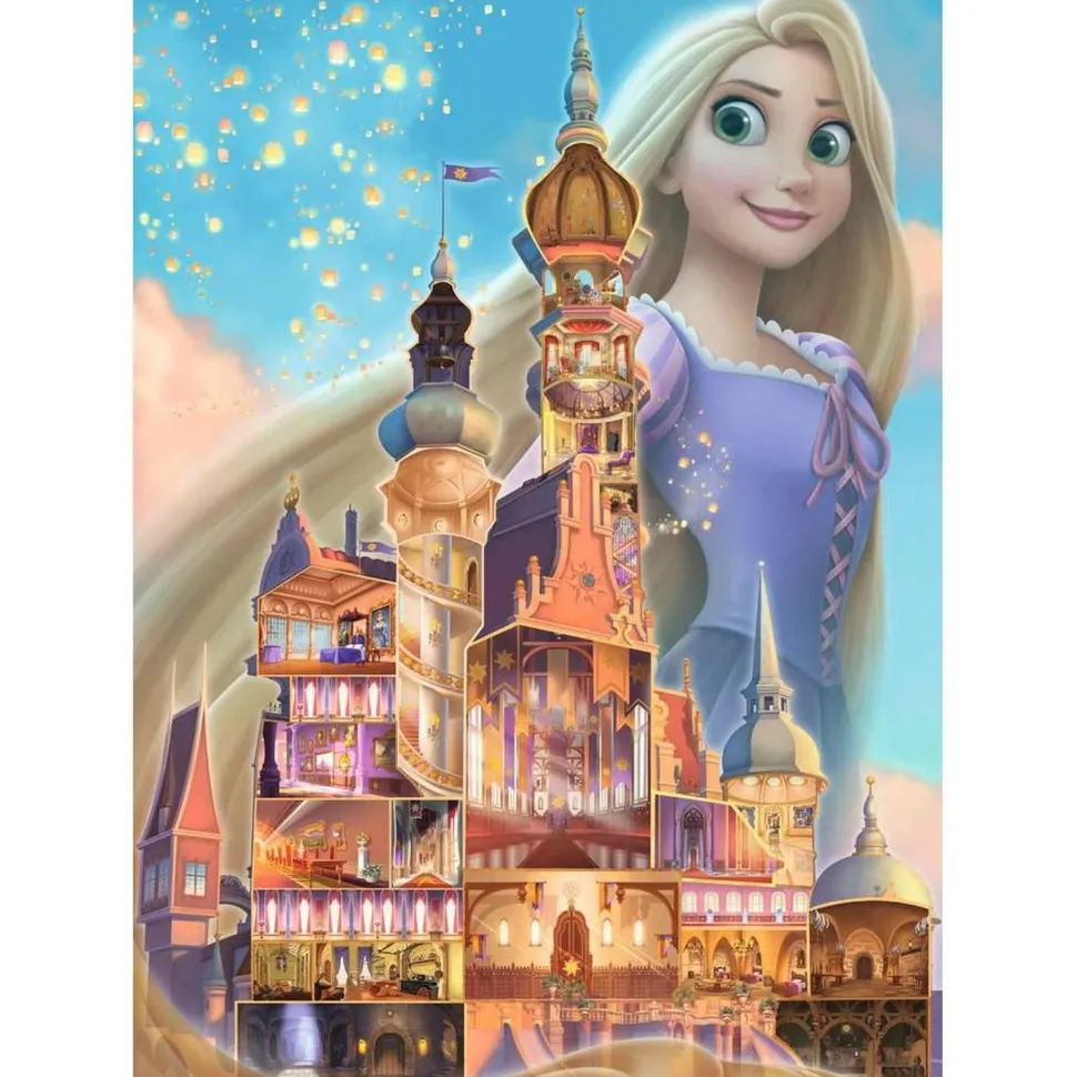 Puzzle 1000 pièces : Raiponce (Collection Château des Princesses Disney) - Ravensburger