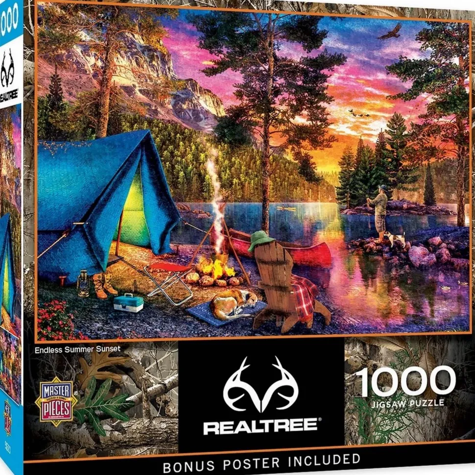Puzzle 1000 pièces : Realtree - Coucher de soleil d'été sans fin - Master Pieces