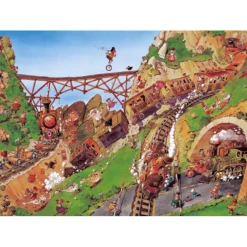 Puzzle 1000 pièces : recherché fred la voiture d’évasion - Heye