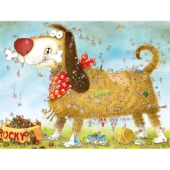 Puzzle 1000 pièces : regarde attentivement le chien - Heye